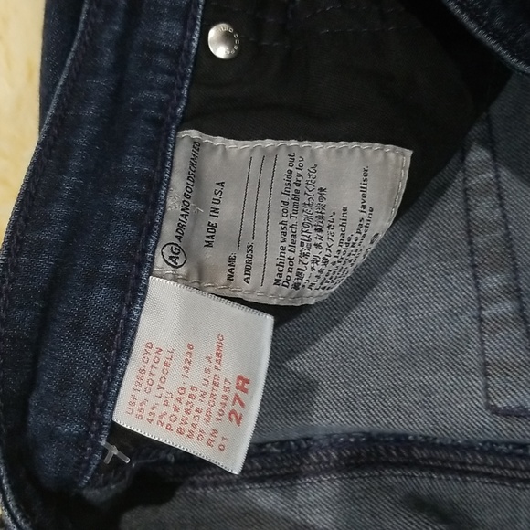 Adriano Goldschmied The Stevie Slim Straight Women's Blue Jeans Size 27 … - Picture 8 of 14